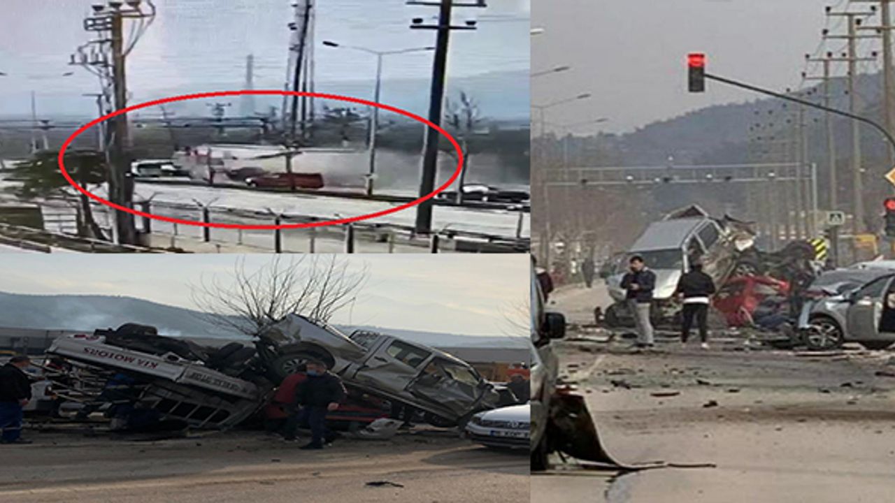 Bursa'da freni boşalan TIR dehşet saçtı; ; 4 ölü, 20 yaralı