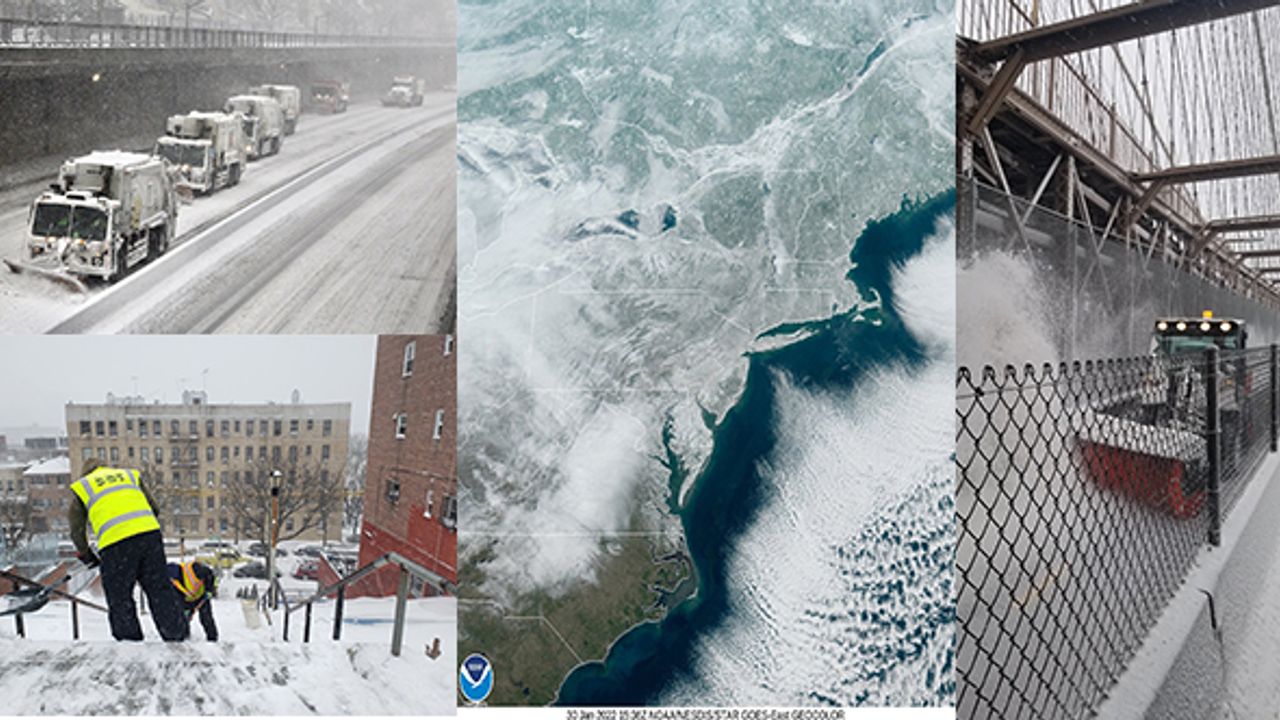 New York’ta şiddetli kar yağışı için çözüm: Kar küreme işçileri