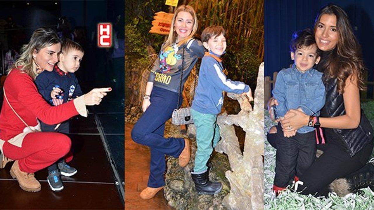 Ünlü anneler ve çocukları Akvaryum'da sömestr etkinliğinde buluştu