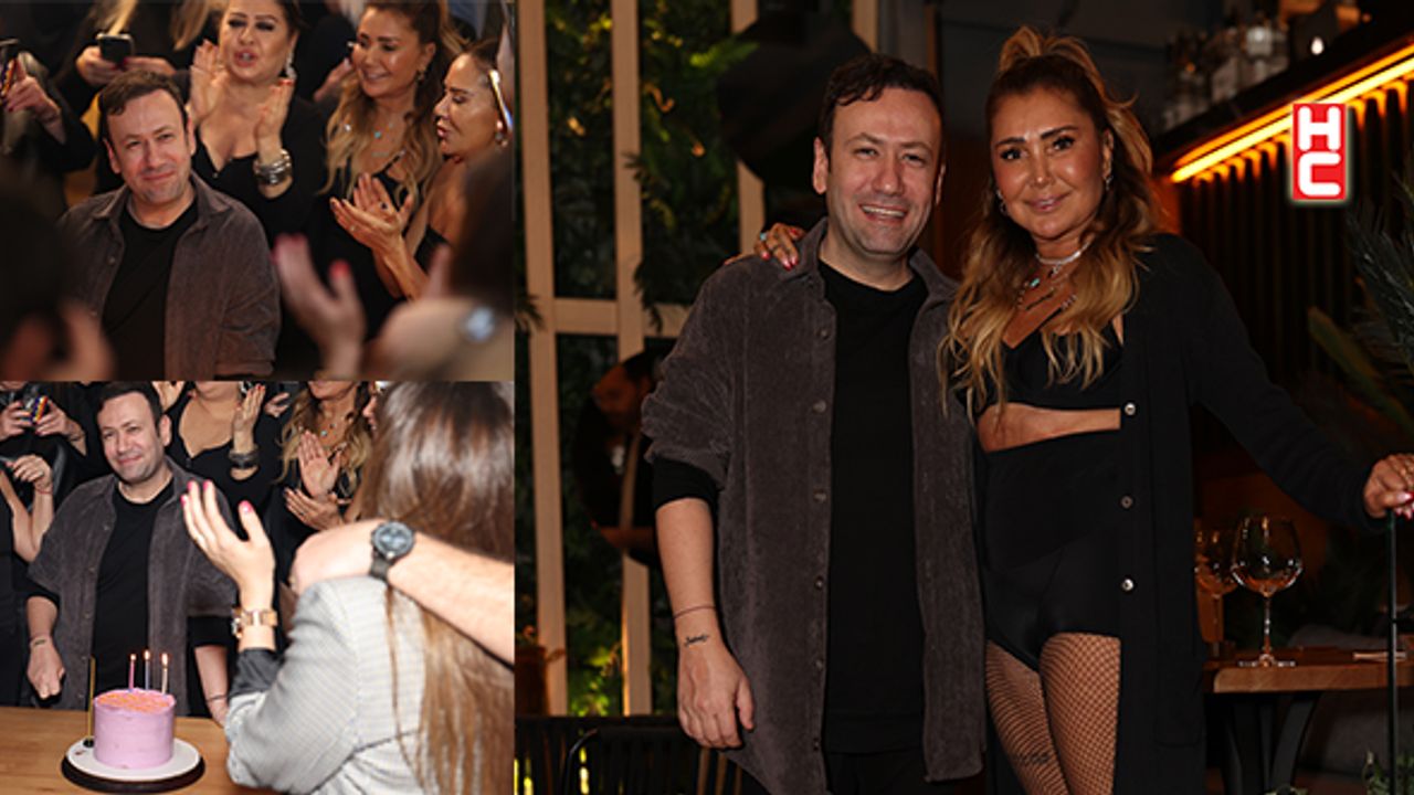 Özgür Aras'a dostlarından doğum günü sürprizi