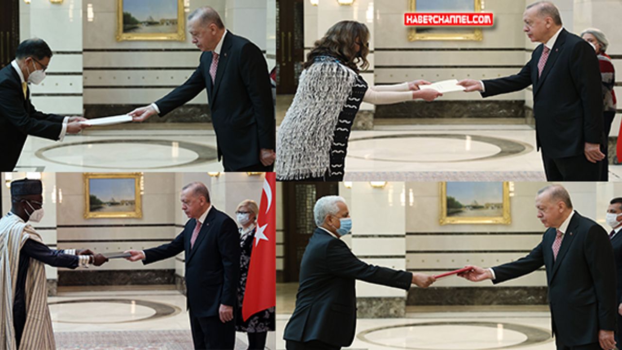 Cumhurbaşkanı Erdoğan, güven mektuplarını kabul etti