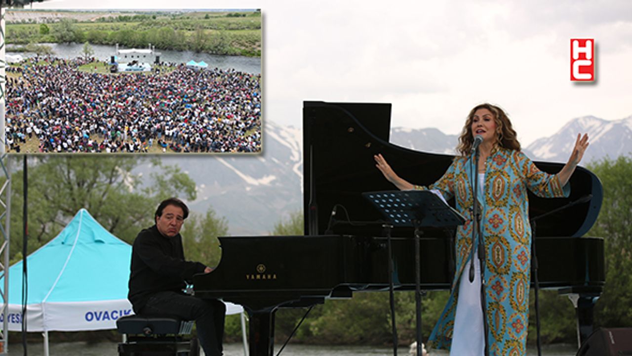 Piyanist Fazıl Say, kirliliğe dikkat çekmek için Munzur Nehri kıyısında konser verdi