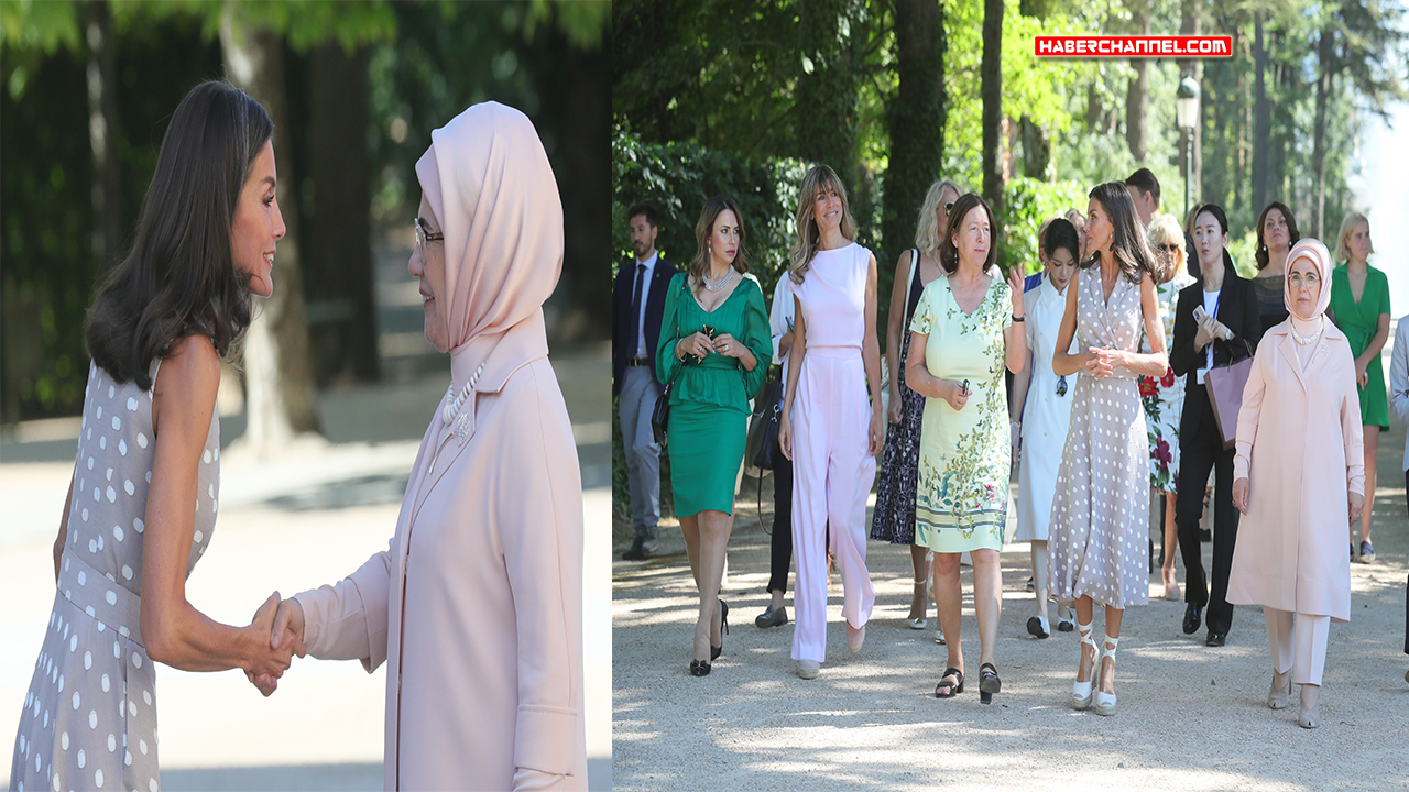 Emine Erdoğan, Kraliçe Letizia Ortiz ile görüştü...