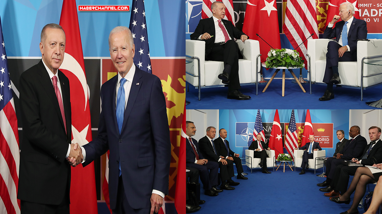 NATO Zirvesi: Madrid'de Cumhurbaşkanı Erdoğan, Joe Biden görüşmesi...