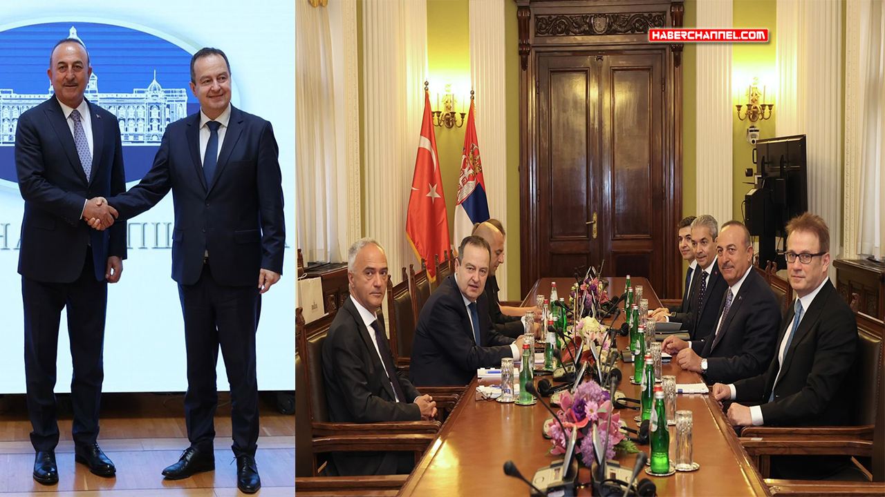 Dışişleri Bakanı Çavuşoğlu, Sırbistan Meclis Başkanı Daçiç ile görüştü