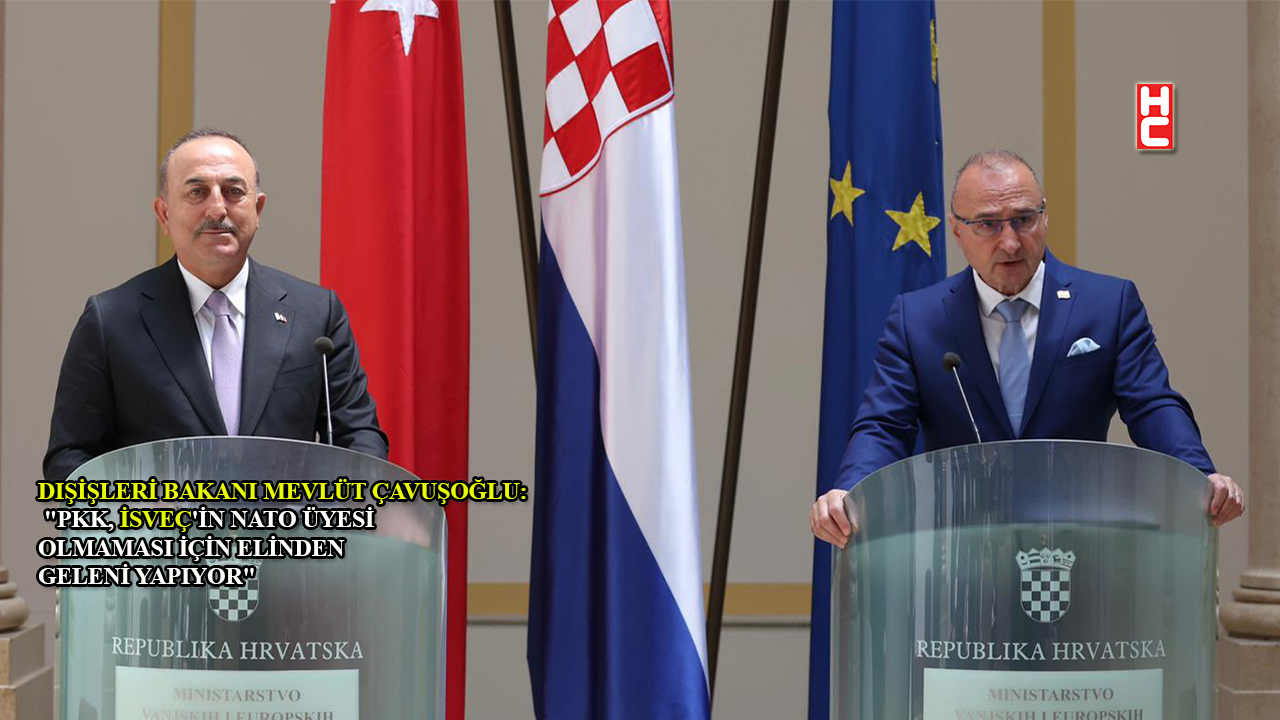 Bakan Çavuşoğlu, Gordan Grliç-Radman ile ortak basın toplantısı düzenledi 