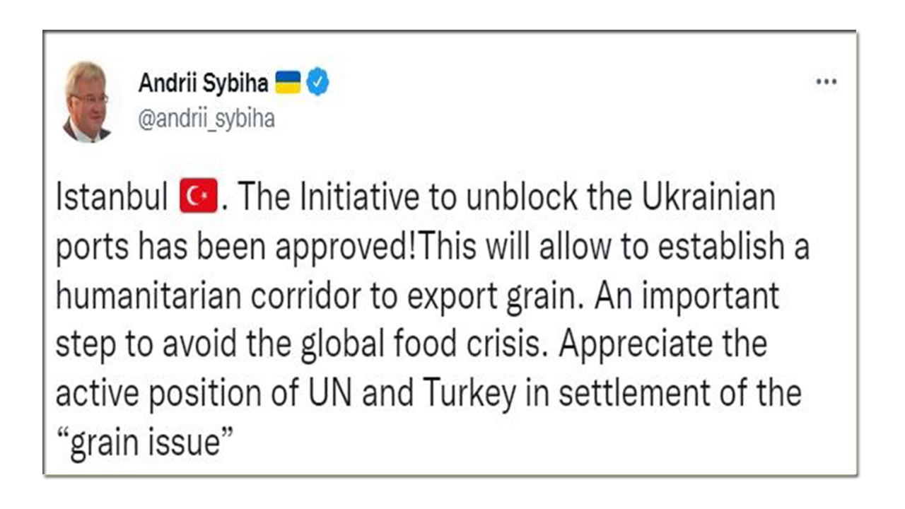 Ukrayna/Sybiha: "BM ve Türkiye'nin aktif pozisyonunu takdir edin"