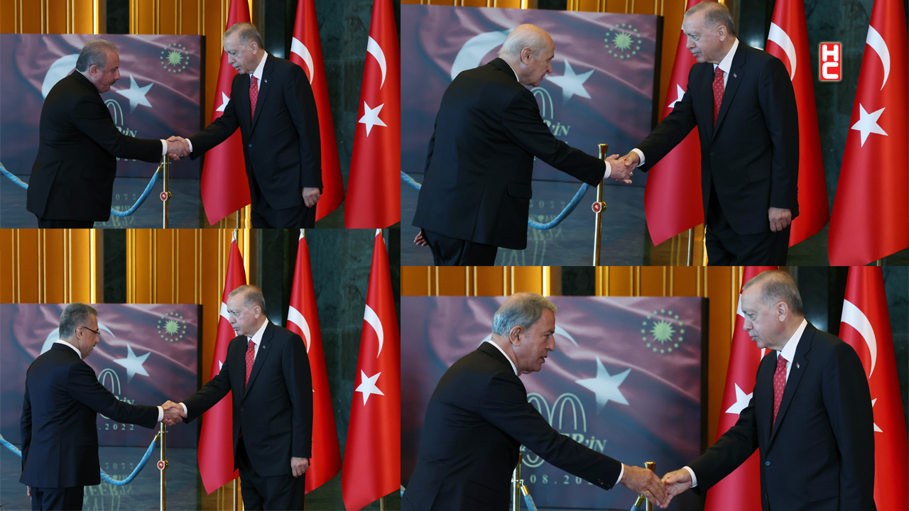 Cumhurbaşkanı Erdoğan, 30 Ağustos tebriklerini kabul etti...