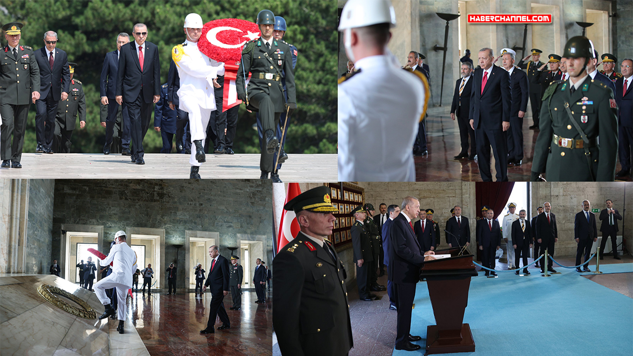 Cumhurbaşkanı Erdoğan'dan YAŞ üyeleri ile Anıtkabir ziyareti