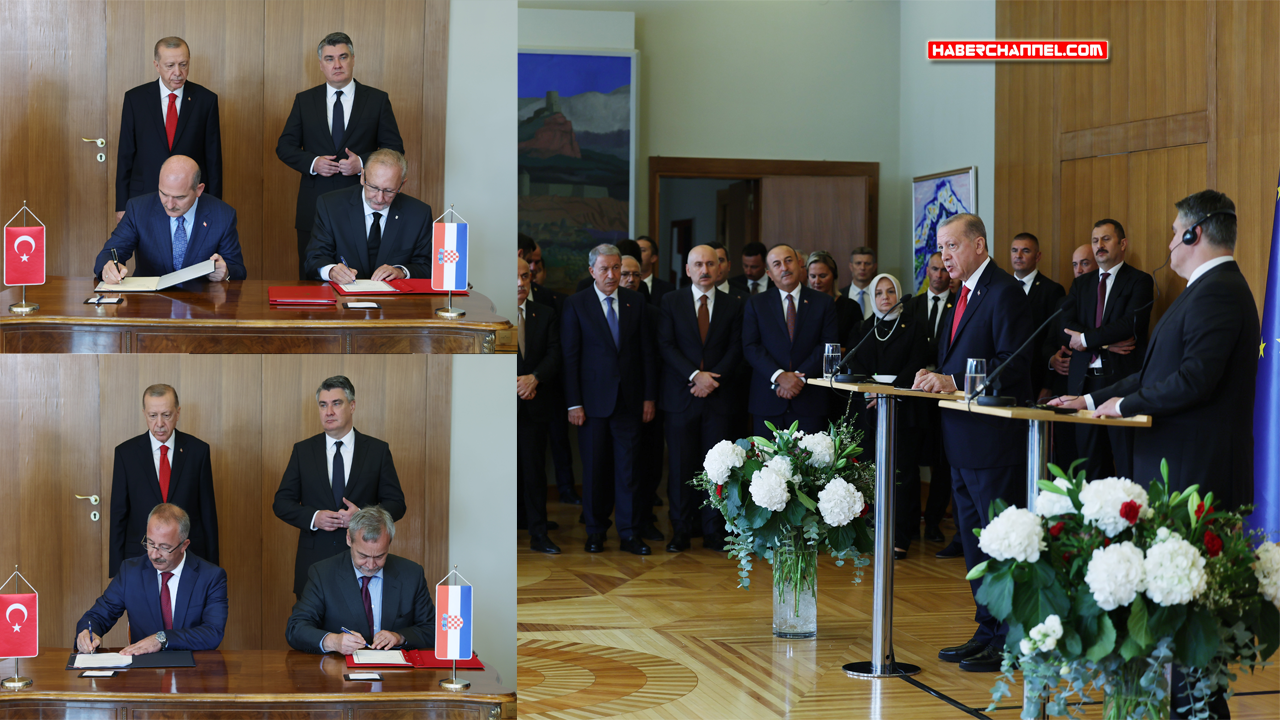 Türkiye ile Hırvatistan arasında imzalanan ikili anlaşmalar...