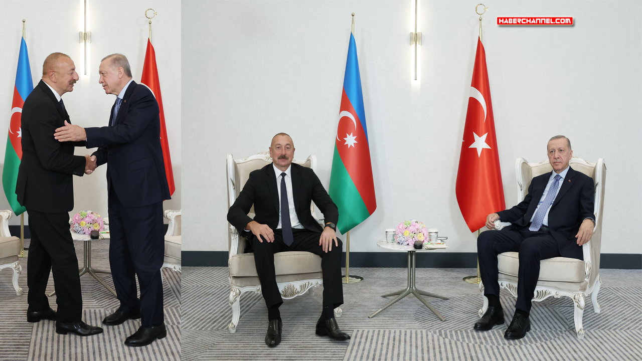 Cumhurbaşkanı Erdoğan, mevkidaşı İlham Aliyev ile ikili görüştü