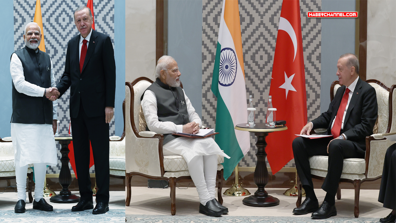 Cumhurbaşkanı Erdoğan, Hindistan Başbakanı Narendra Modi ile görüştü