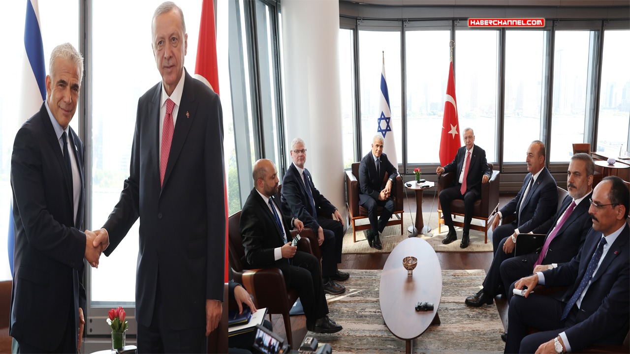 Cumhurbaşkanı Erdoğan, İsrail Başbakanı Yair Lapid’i kabul etti