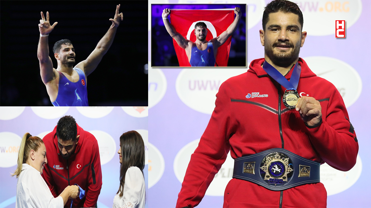 Milli güreşçi Taha Akgül, dünya şampiyonu!