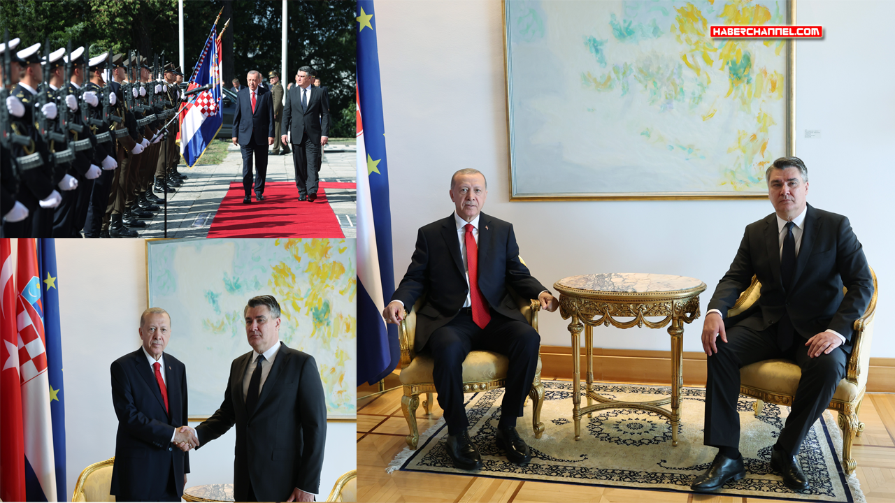 Cumhurbaşkanı Erdoğan, Hırvatistan Cumhurbaşkanı Milanoviç ile görüştü