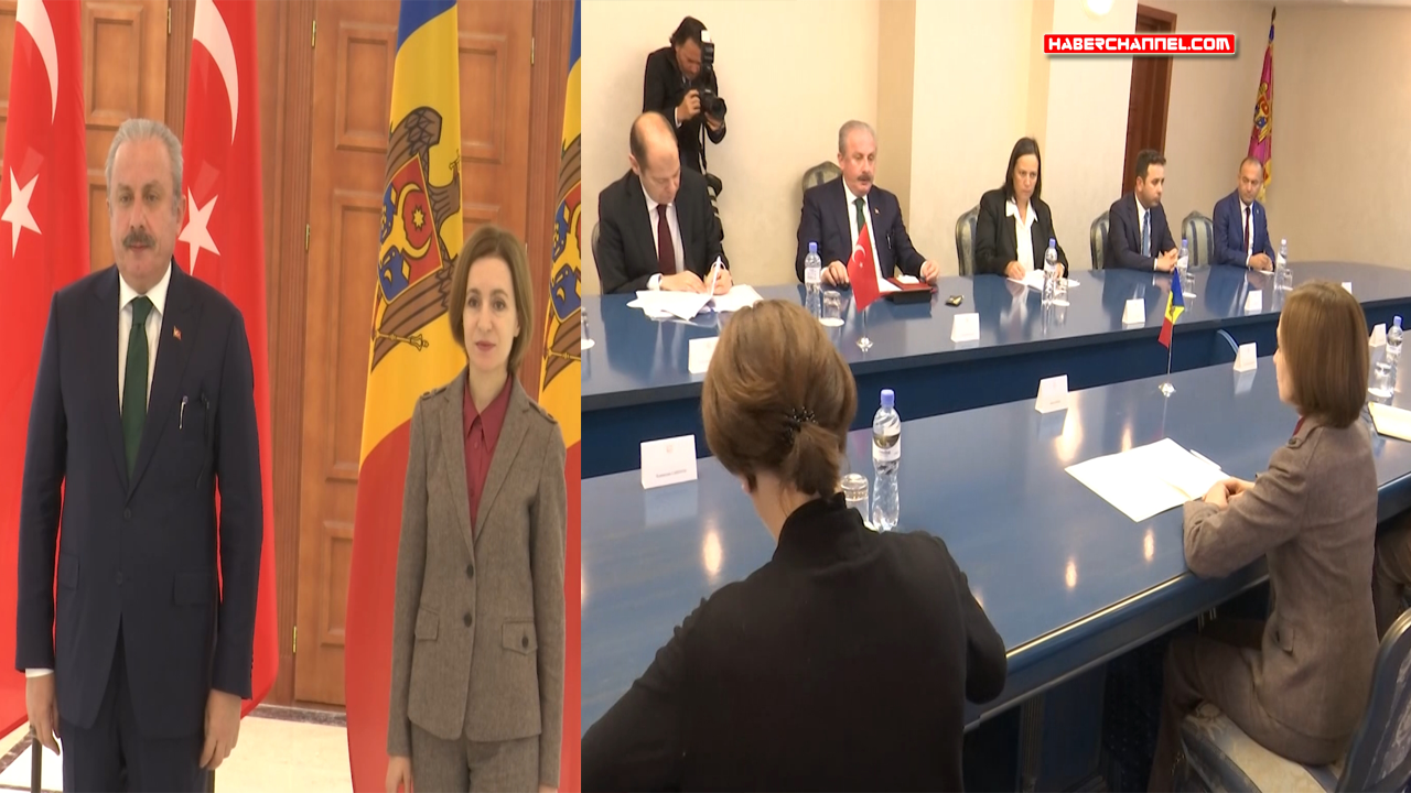 TBMM Başkanı Şentop, Moldova Cumhurbaşkanı Maia Sandu ile görüştü