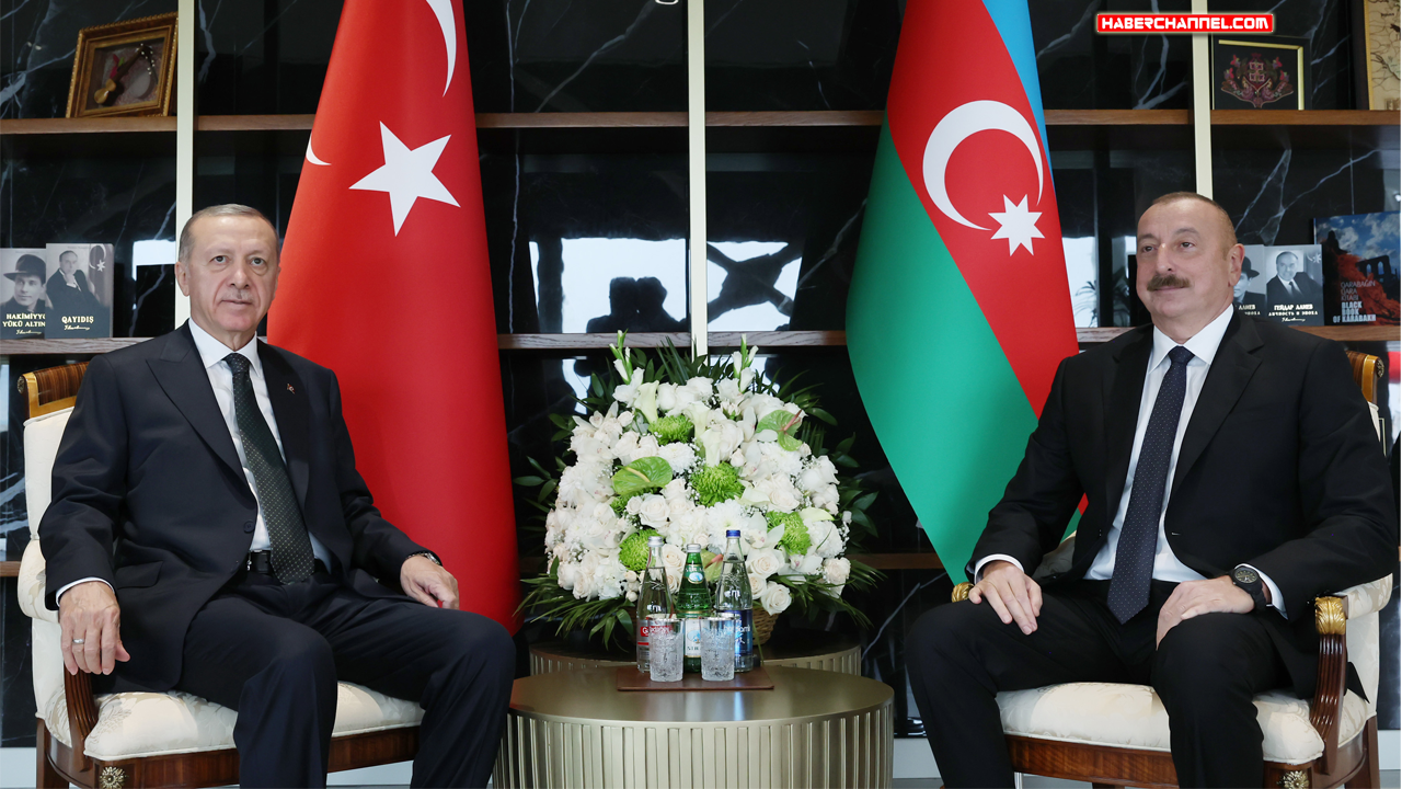Cumhurbaşkanı Erdoğan, mevkidaşı İlham Aliyev’le ikili görüştü
