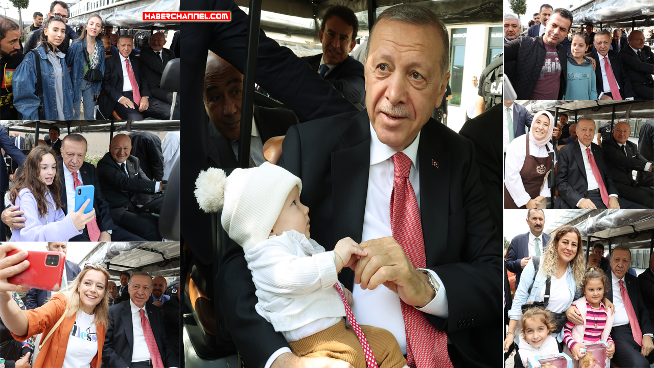 Cumhurbaşkanı Erdoğan, Galataport'ta incelemelerde bulundu