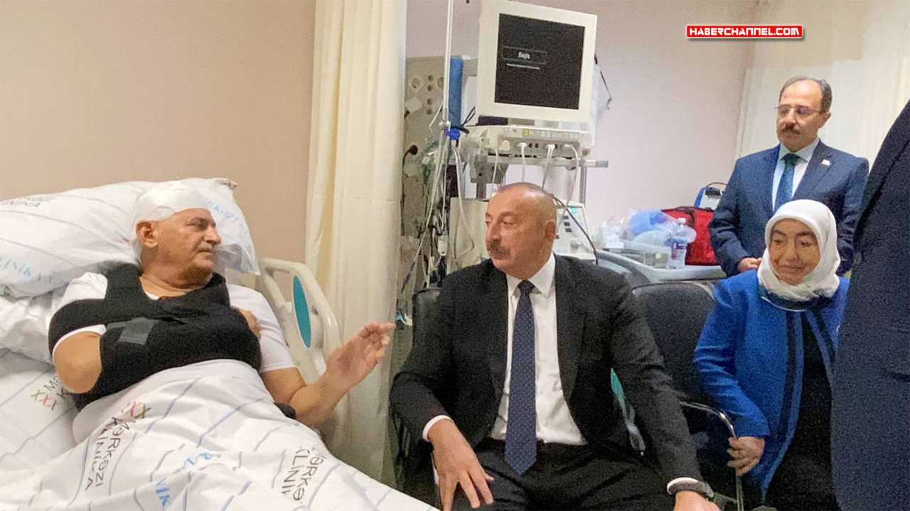 İlham Aliyev, Binali Yıldırım’ı hastanede ziyaret etti