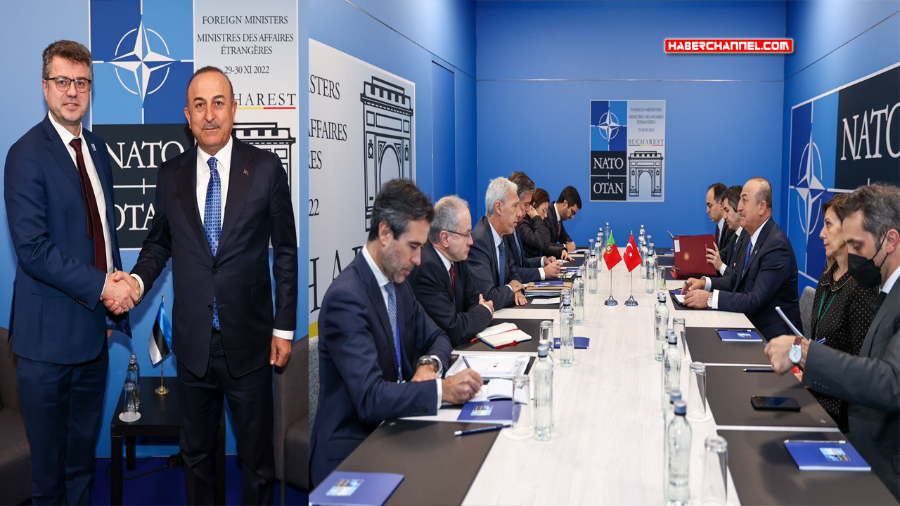 Dışişleri Bakanı Çavuşoğlu, Estonyalı ve Portekizli mevkidaşlarıyla görüştü