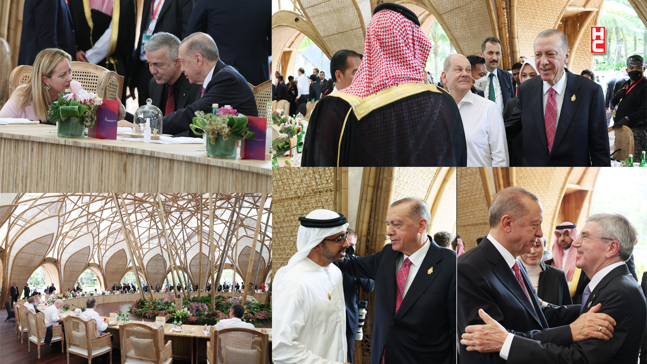 G20 liderleri, yemekte bir araya geldi...