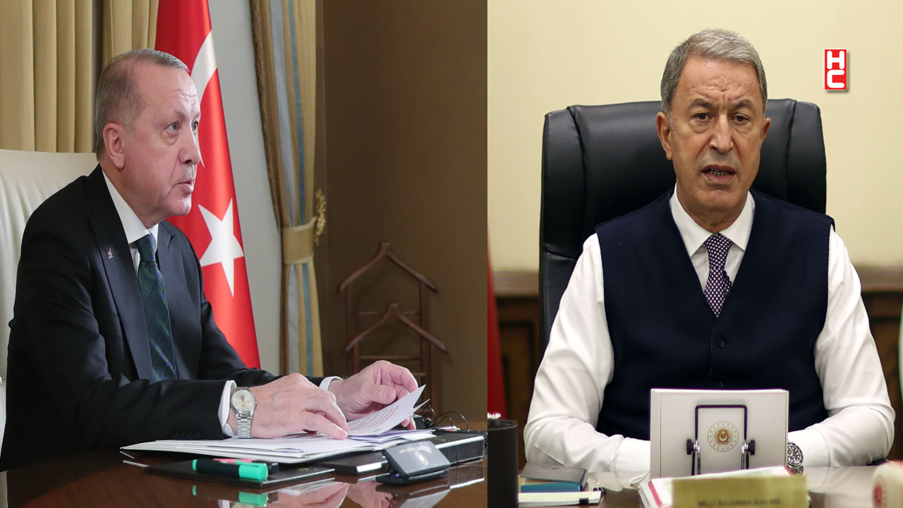 Cumhurbaşkanı Erdoğan, Bakan Akar'dan harekat hakkında bilgi aldı...