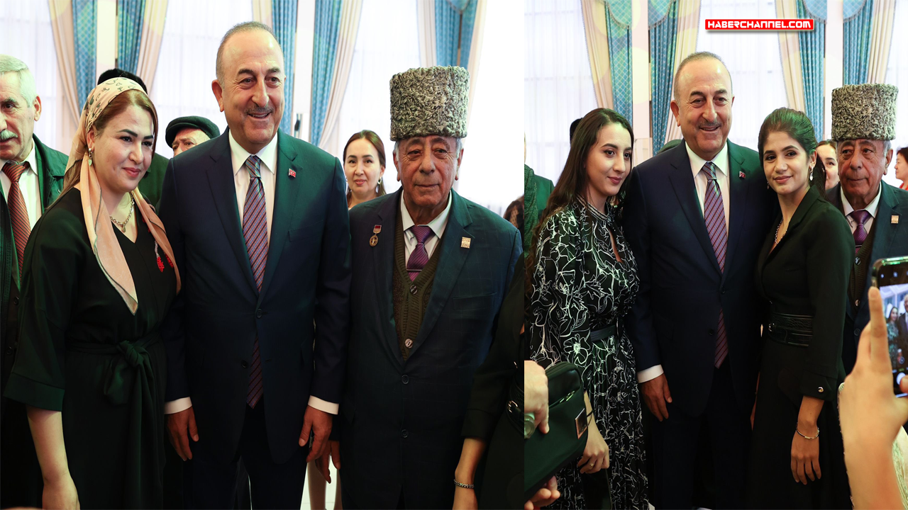 Dışişleri Bakanı Çavuşoğlu, Ahıska Türkleri ile bir araya geldi