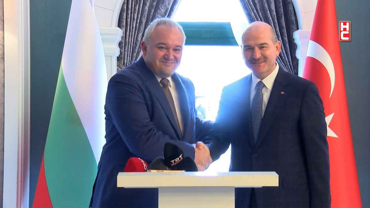 İçişleri Bakanı Soylu, Bulgaristanlı mevkidaşı Demerdzhiev ve heyetini kabul etti