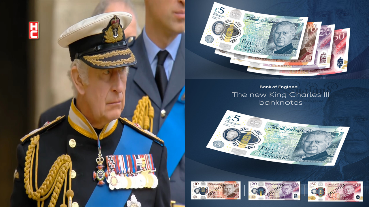 Kral 3. Charles’ın resminin bulunduğu yeni banknotlar tanıtıldı