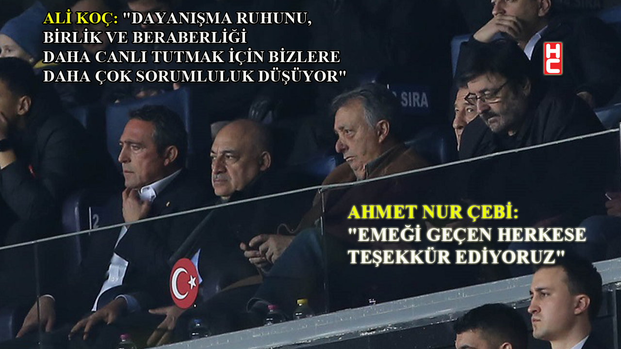 TFF Başkanı Mehmet Büyükekşi ve kulüp başkanları Kadıköy'de 'Omuz Omuza'