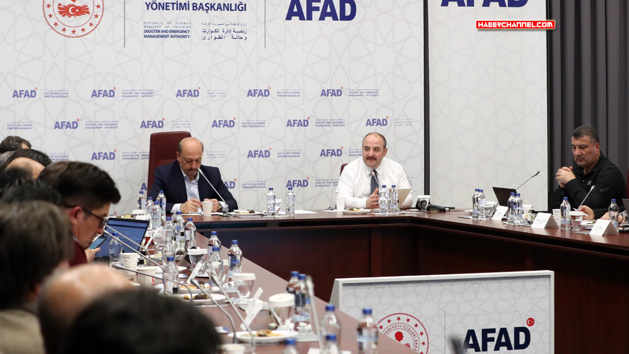 AFAD'daki 'deprem' toplantısında 11 çalışma grubu oluşturuldu...