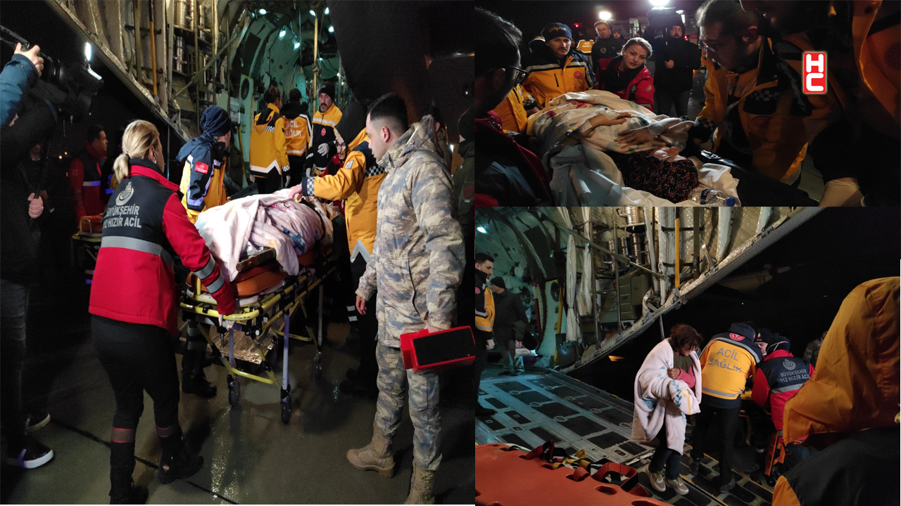 Deprem bölgesinden İstanbul’a getirilen yaralılar hastanelere sevk edildi...