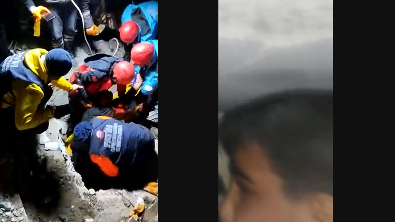 Kırıkhan'da 7 kişiyi kurtaran Fatih Belediyesi ekibi, 3 çocukla temas kurdu