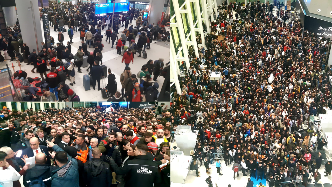 Binlerce yardım gönüllüsü İstanbul Havalimanı'na akın etti...