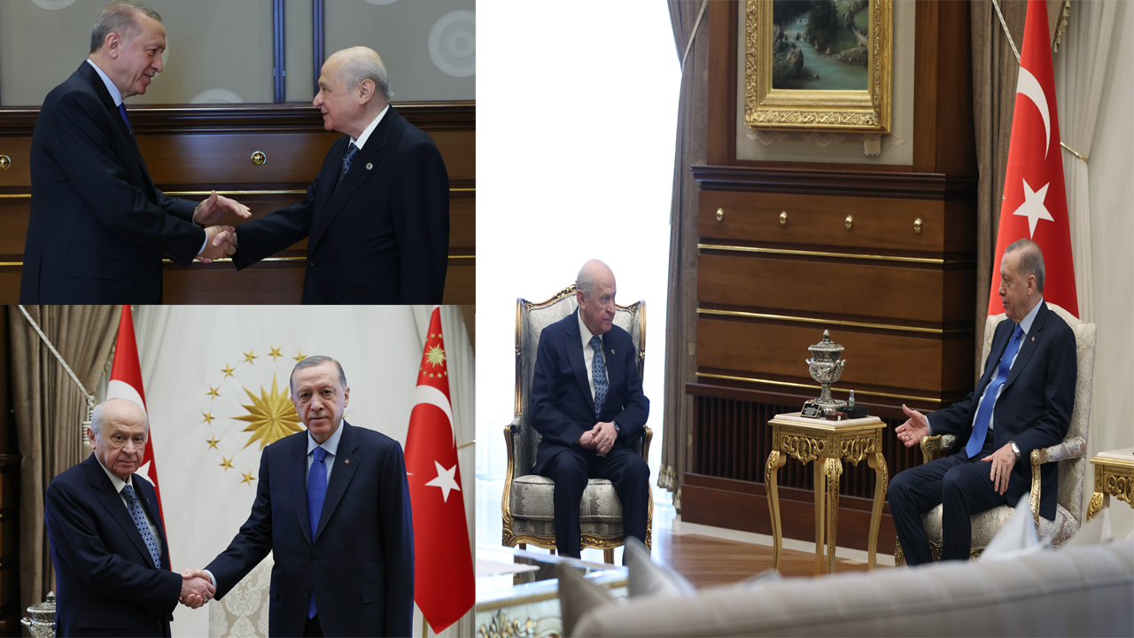 Cumhurbaşkanı Erdoğan, MHP Genel Başkanı Bahçeli ile görüştü...
