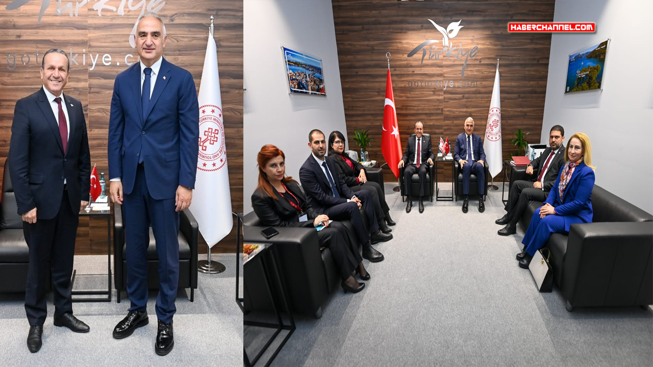 Bakan Ersoy, KKTC Turizm, Kültür ve Çevre Bakanı Ataoğlu ile görüştü...
