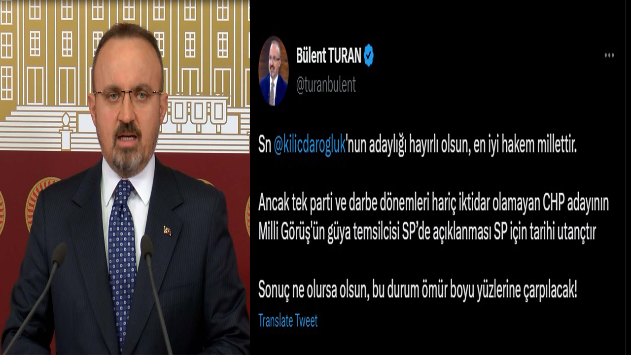 AK Parti'li Turan: "Kılıçdaroğlu'nun adaylığı hayırlı olsun, en iyi hakem millettir"