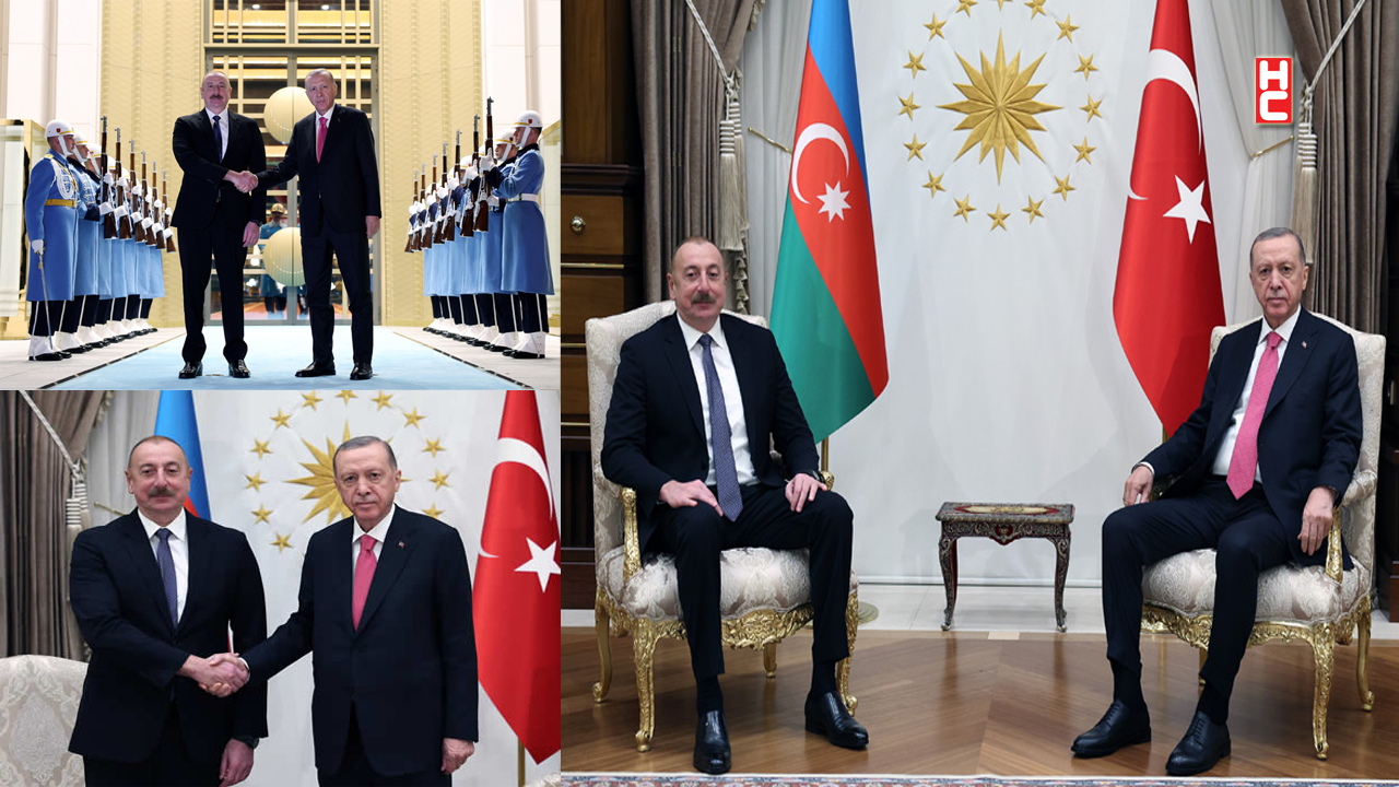 Cumhurbaşkanı Erdoğan, Azerbaycan Cumhurbaşkanı Aliyev ile bir araya geldi...