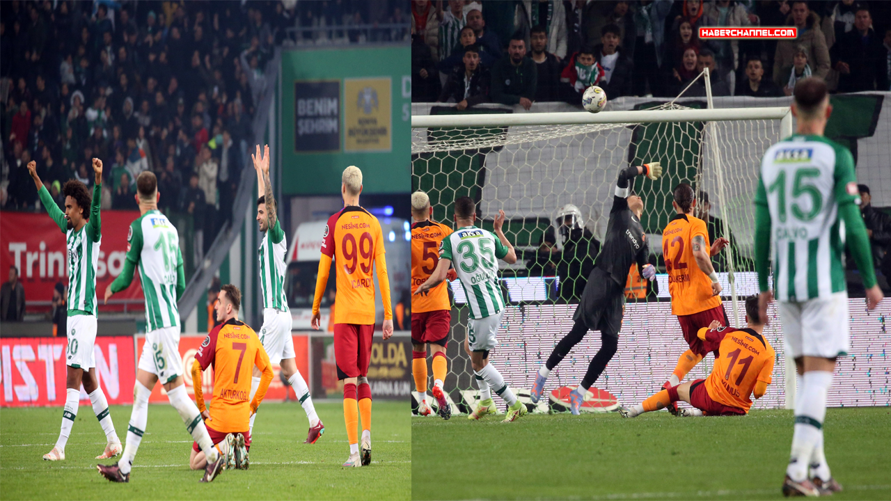 Konyaspor, sahasında lider Galatasaray'ı 2-1 mağlup etti