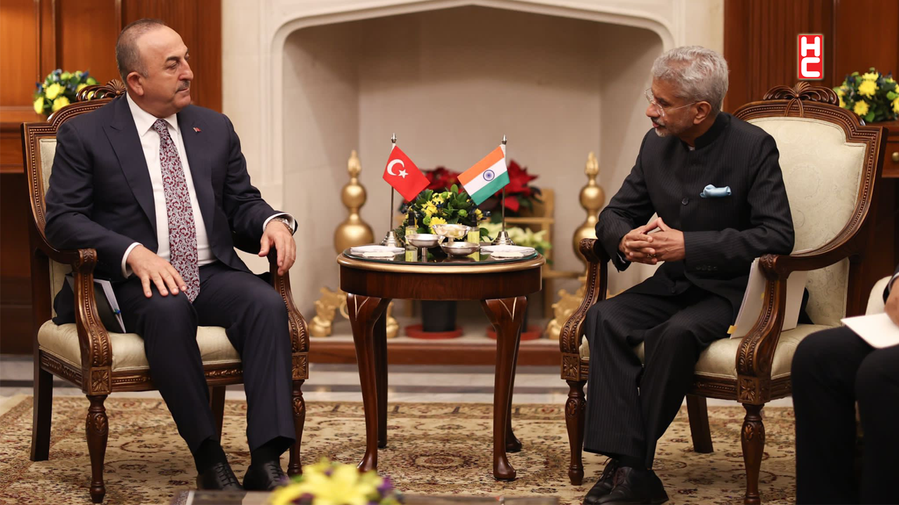 Dışişleri Bakanı Çavuşoğlu, Hindistan Dışişleri Bakanı Jaishankar ile görüştü