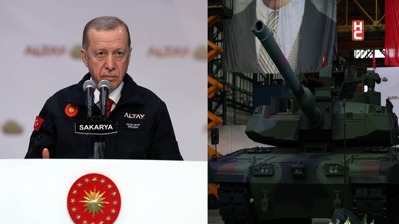 Cumhurbaşkanı Erdoğan, Yeni Altay Tankının teslim törenine katıldı