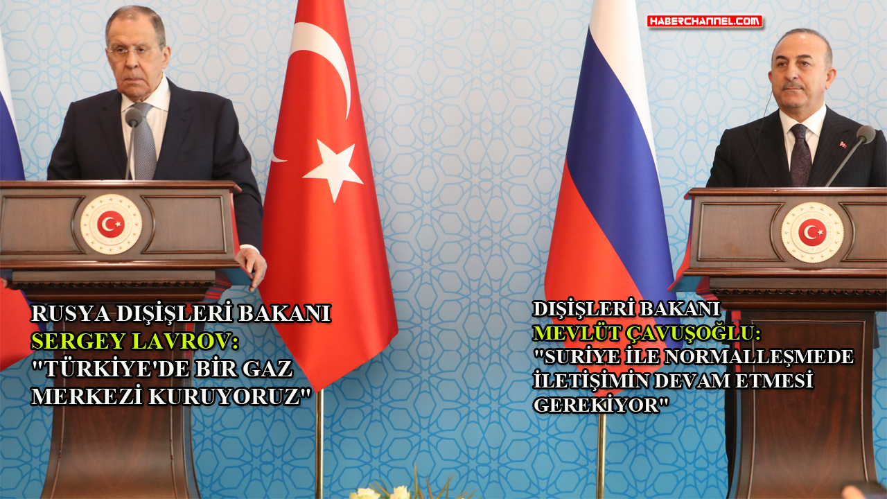 Bakan Çavuşoğlu ile Rus mevkidaşı Lavrov'dan ortak basın toplantısı...
