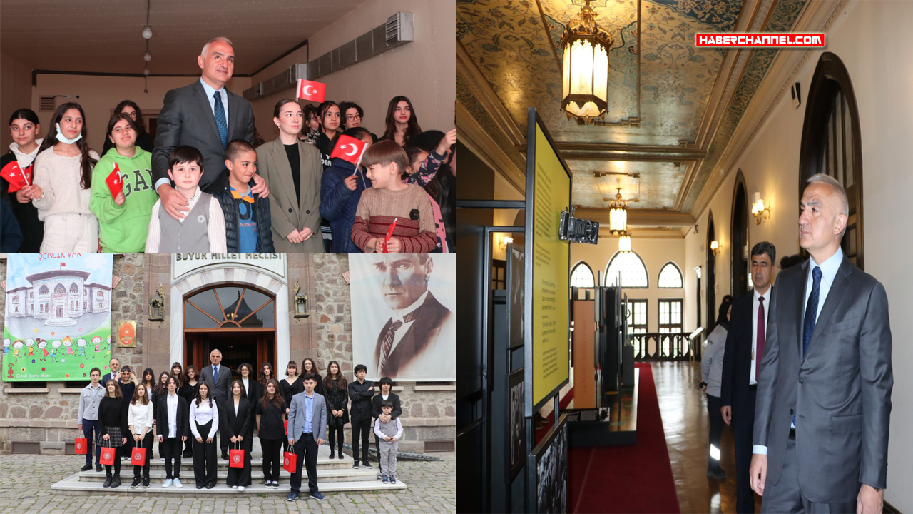 Kültür ve Turizm Bakanı Ersoy, '23 Nisan' sergilerini ziyaret etti