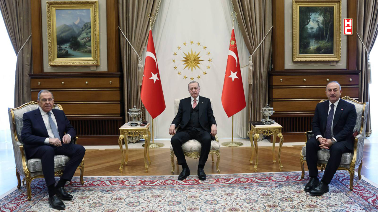 Cumhurbaşkanı Erdoğan, Rusya Dışişleri Bakanı Sergey Lavrov'u kabul etti