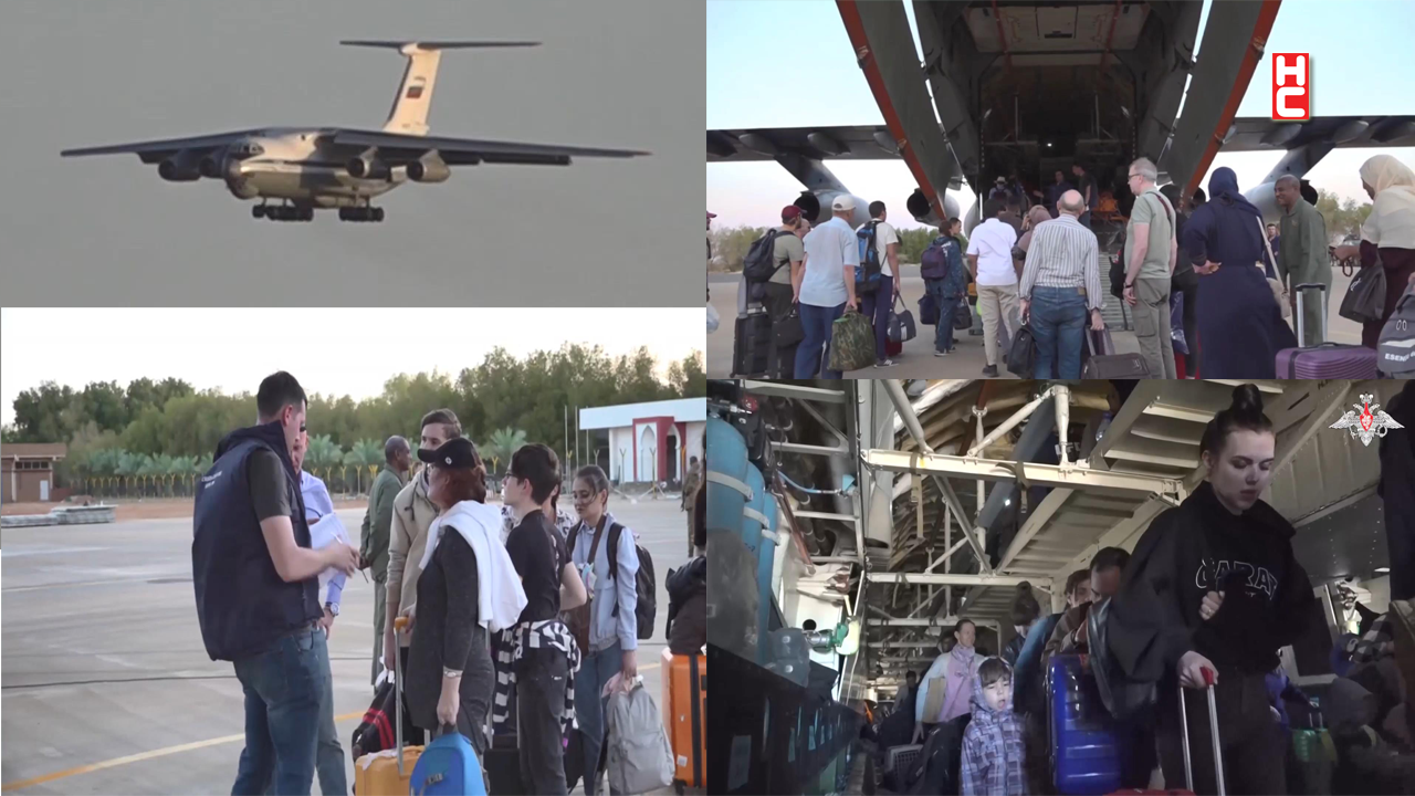 Sudan’dan tahliye edilen 200’den fazla kişi Moskova’ya ulaştı...