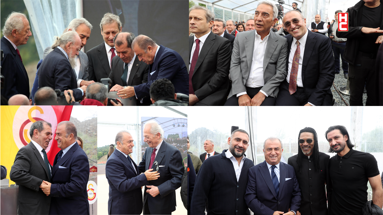 Galatasaray'da Kemerburgaz Tesisleri'nin temel atma töreni yapıldı...