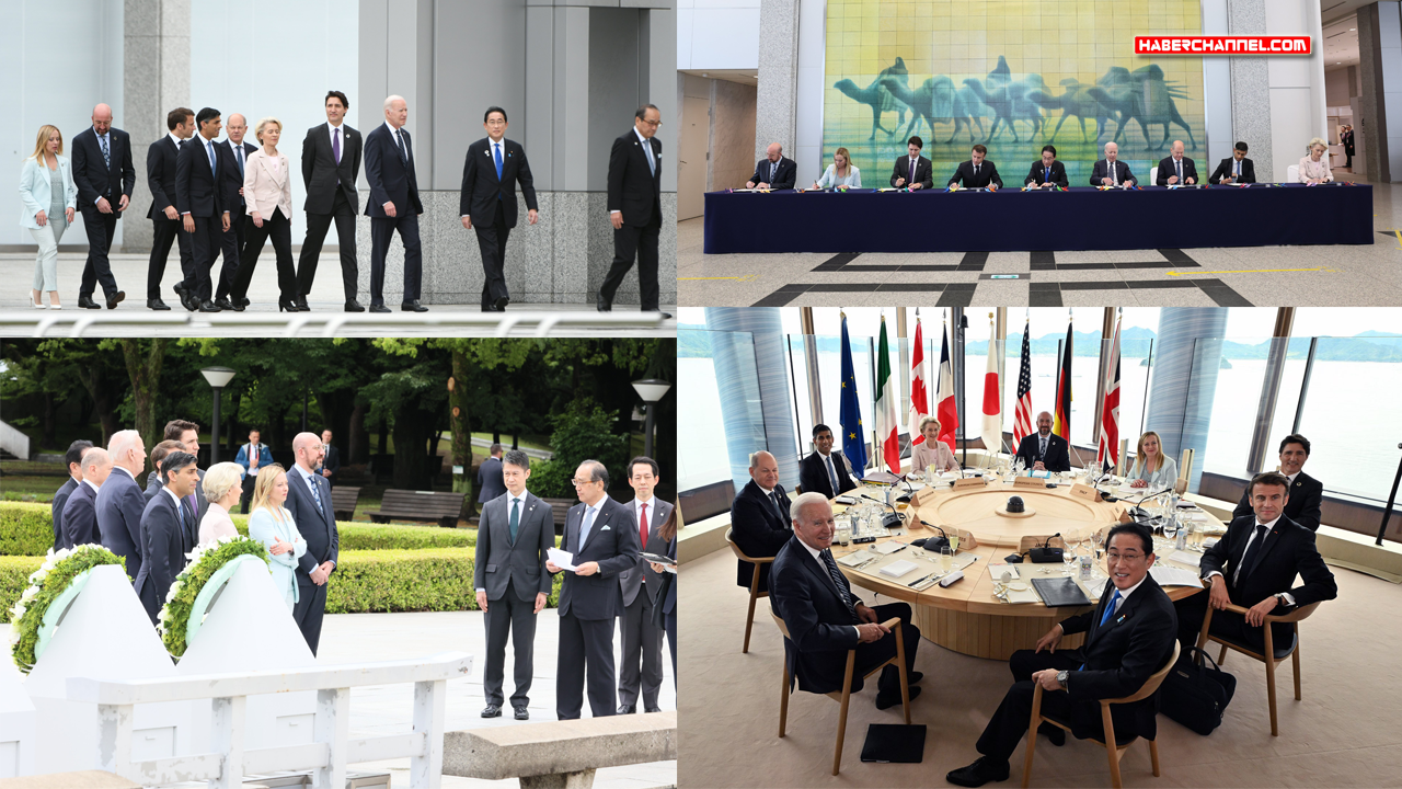 G7 ülkelerin liderleri Hiroşima’da temaslara başladı...