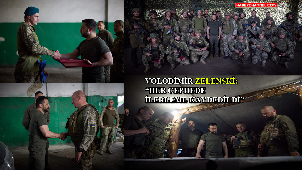 Ukrayna Devlet Başkanı Volodimir Zelenski’den cepheye ziyaret