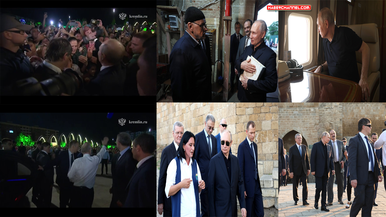 Vladimir Putin, Dağıstan’da sokağa inerek halkla selamlaştı