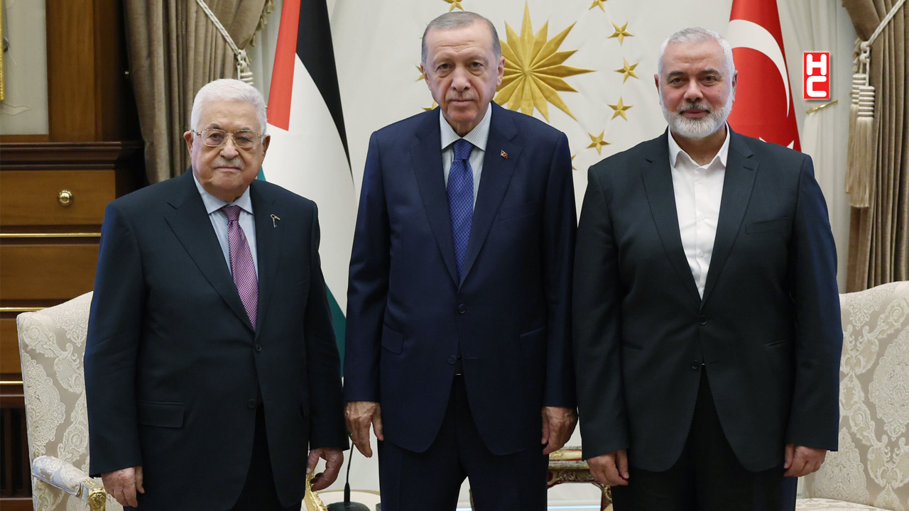 Cumhurbaşkanı Erdoğan, Abbas ve Heniyye'yi kabul etti...